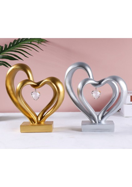 Soyut Modern Kalp Jest Heykel Figürleri Aşk Sonsuz-D (Yurt Dışından) fırsatları