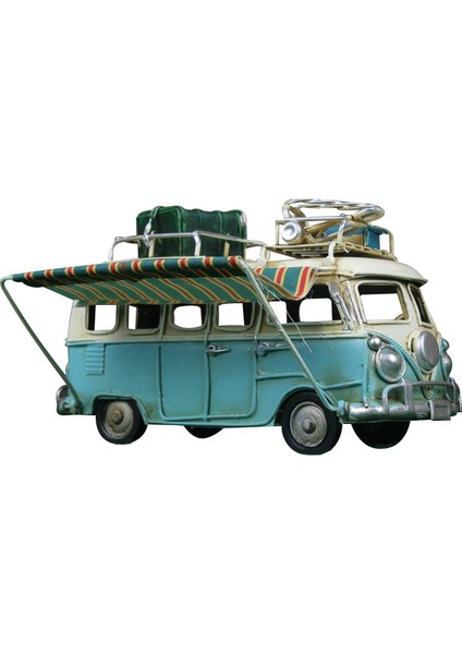Yaratıcı Ev Klasik Metal Otobüs Modeli Hediye Retro Demir Araba Modeli A (Yurt Dışından)