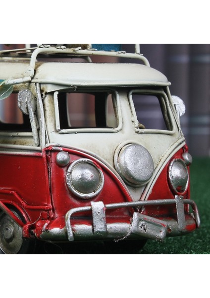 Yaratıcı Ev Klasik Metal Otobüs Modeli Hediye Retro Demir Araba Modeli A (Yurt Dışından)