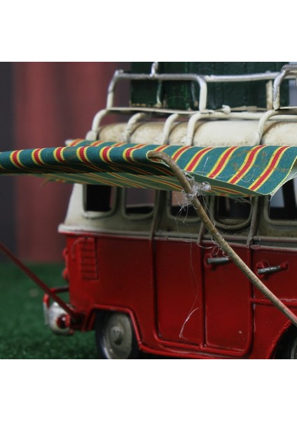 Yaratıcı Ev Klasik Metal Otobüs Modeli Hediye Retro Demir Araba Modeli A (Yurt Dışından)
