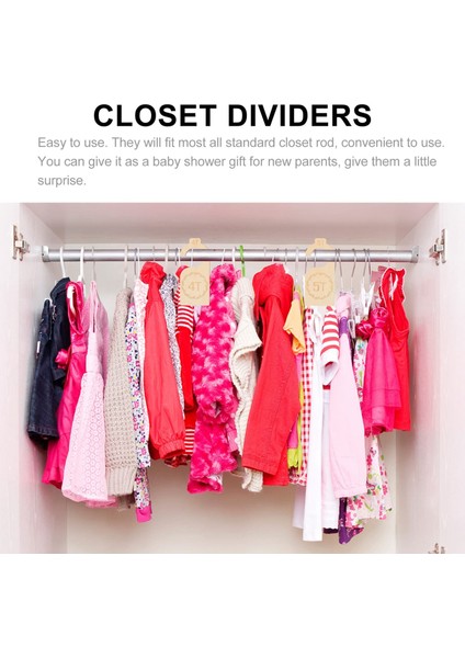 Bebek Dolabı Boyut Ayırıcı 1t'den 7t'ye Kreş Bebek Giysileri Için (Yurt Dışından) fiyatları