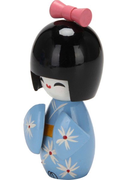 Erik Çiçeği Kiraz Desenli Japon Ahşap Bebek Ahşap Bebek C (Yurt Dışından)