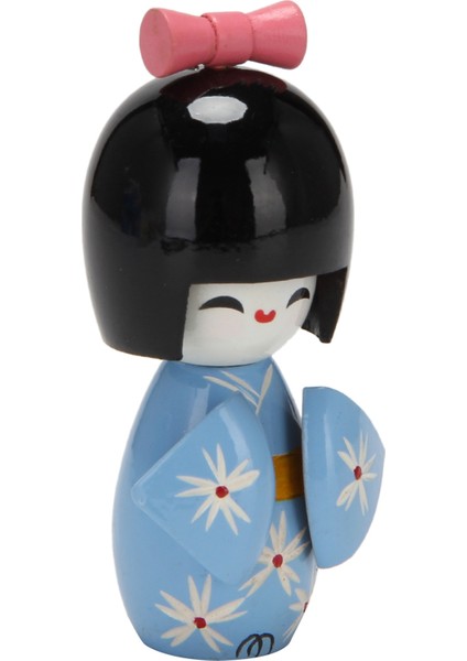 Erik Çiçeği Kiraz Desenli Japon Ahşap Bebek Ahşap Bebek C (Yurt Dışından)
