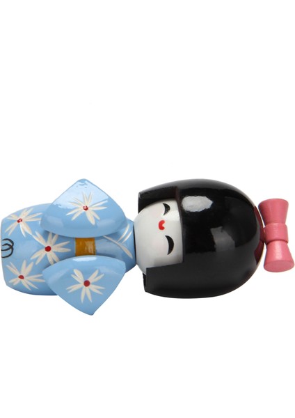 Erik Çiçeği Kiraz Desenli Japon Ahşap Bebek Ahşap Bebek C (Yurt Dışından)