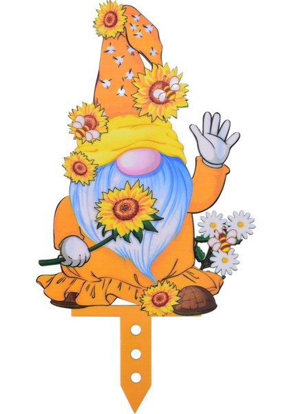 Gnome Yüzsüz Bebek Akrilik Paskalya Bahçe Süsleme Sanatı Açık Hava - A (Yurt Dışından)