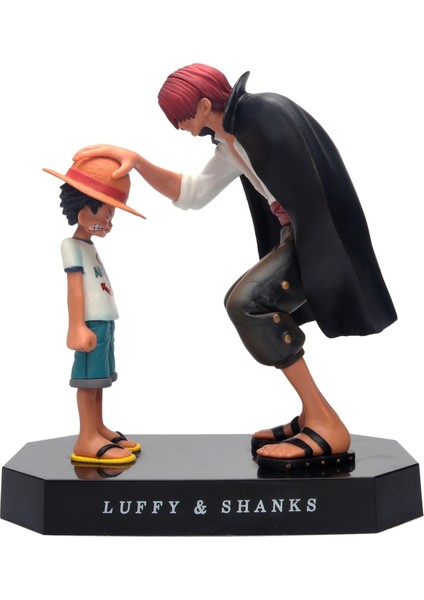 17CM Tek Parça Aksiyon Luffy Figürü Kırmızı Saç Shanks Model Dekor Anime (Yurt Dışından)