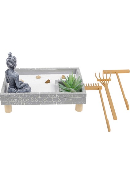 Zen Bahçe Seti, Zen Masaüstü Kum Bahçe Seti Ev Ofisi Için Masa Üstü (Yurt Dışından) fırsatları