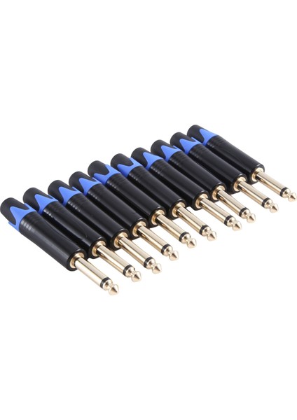 10 Adet Fiş Mono Profesyonel 2 Kutuplu 6.35MM 6.5mm Stereo Jak Fişi (Yurt Dışından) fiyatları