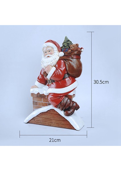 Adet Noel Baba Heykeli Noel Bebek Reçine Tatil Masa Dekoru C (Yurt Dışından)