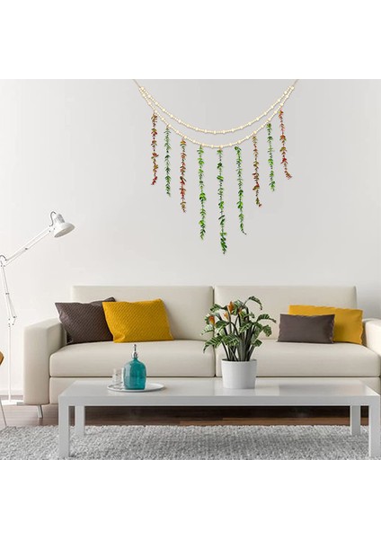 Asılı Okaliptüs Boho Dekoru Kendin Yap Fotoğraf Depolama Duvar Asılı Dekoru (Yurt Dışından) indirimleri
