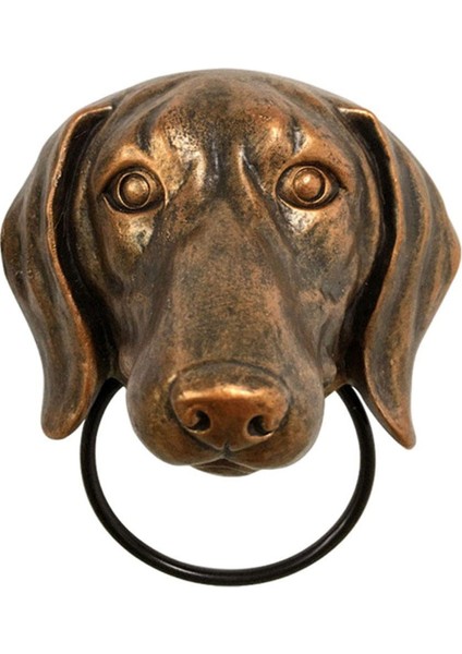 Köpek Başlı Kapı Tokmağı Retro Kapı Tokmakları Ön Kapı Dekorasyonu Için A (Yurt Dışından)