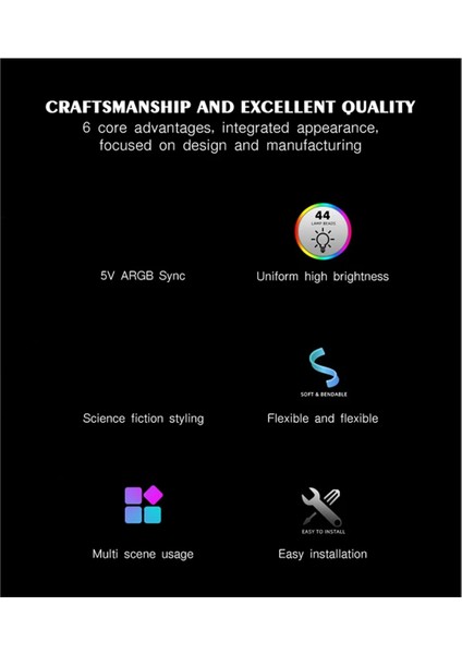 Rgb LED Şerit Argb Senkronizasyon Kartı Bilgisayar Güç Kaynağı Atx 24PIN X12 (Yurt Dışından) modelleri