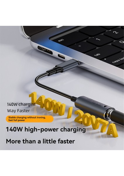 140W Dc Dizüstü Şarj Cihazı Pd Güç Adaptörü Dönüştürücü Hızlı Şarj Kablosu (Yurt Dışından)