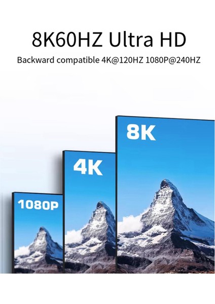 Hepsi Bir Arada 8k HDMI Uyumlu 2.1 Anahtar Anahtarı 3x1 8K@60Hz (Yurt Dışından) indirimleri
