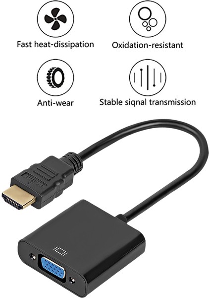 1080P HDMI Uyumlu VGA Dönüştürücü ve Ses Kablosu (Yurt Dışından) fiyatları