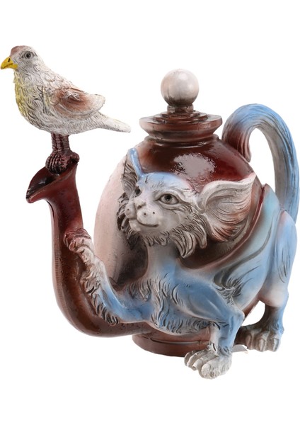 El Yapımı Sanat Kedi Çaydanlığı Şeytan Kedi Yaratıcı Ev Masaüstü Dekorasyonları E (Yurt Dışından) modelleri