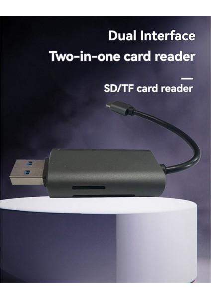 Usb3.0 Kart Okuyucu Sd/tf3.0 Flash Sürücü Bellek Kartı Okuma Adaptörü (Yurt Dışından)