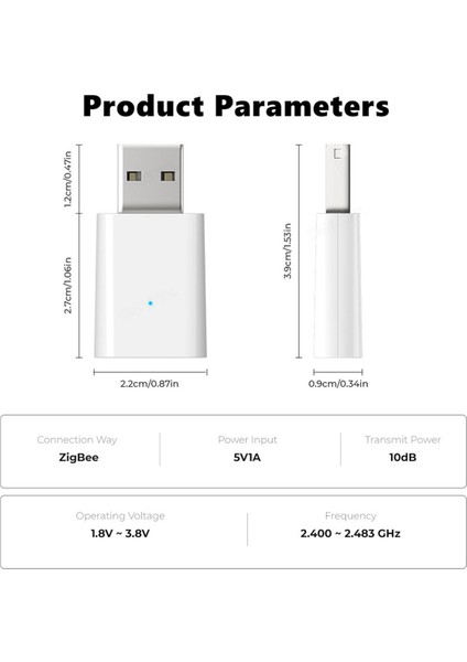 Tuya Zigbee Sinyal Tekrarlayıcı USB Sinyal Amplifikatörü Zigbee Ağ Geçidi (Yurt Dışından)
