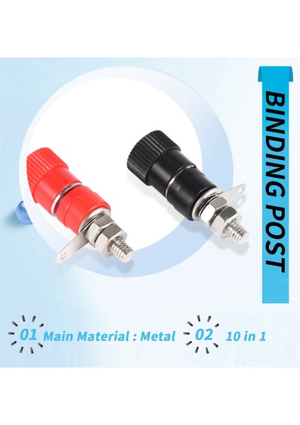 10 Adet 3.8mm Dişli 4mm Muz Fiş Soketi Bağlantı Direği Değişimi (Yurt Dışından)