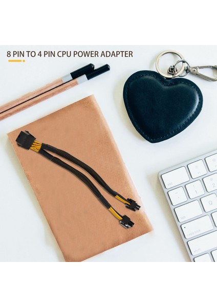 4 Adet Cpu 8 Pin Ayırıcı Atx Cpu Dişi - Çift 8(4+4) Pin Erkek Eps 12V (Yurt Dışından)