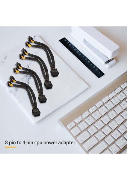 4 Adet Cpu 8 Pin Ayırıcı Atx Cpu Dişi - Çift 8(4+4) Pin Erkek Eps 12V (Yurt Dışından)