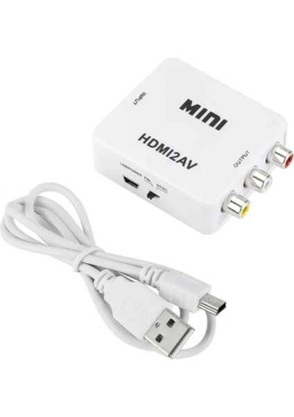 1080P HDMI Uyumlu Av Video Kompozit Dönüştürücü Beyaz (Yurt Dışından) indirimleri
