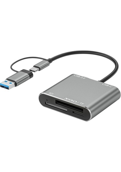Yeni USB 3.0 Hafıza Kartı Okuyucu 5'i 1 Arada Usb-C'den Tf Sd Xqd Kartına (Yurt Dışından)
