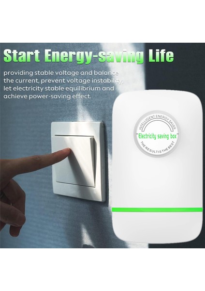 15 Adet Elektrik Enerjisi Tasarruf Kutusu Kaynak Akıllı Güç Tasarrufu Ab Fişi (Yurt Dışından)