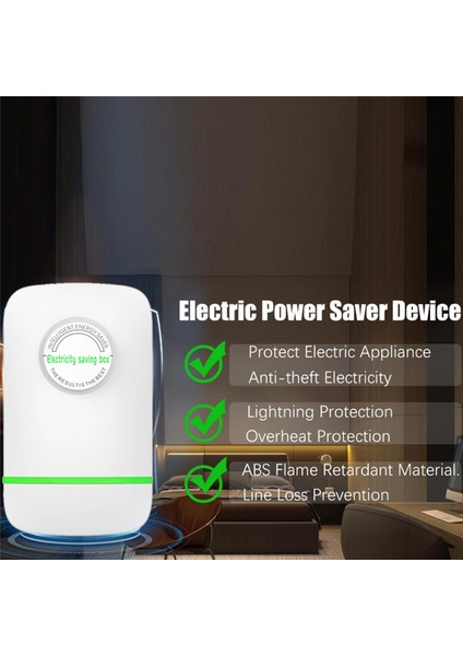 15 Adet Elektrik Enerjisi Tasarruf Kutusu Kaynak Akıllı Güç Tasarrufu Ab Fişi (Yurt Dışından)