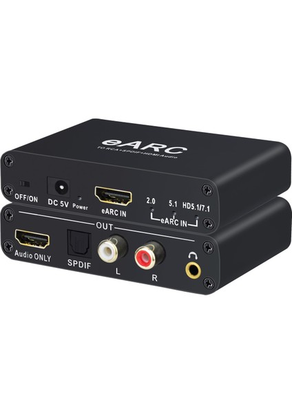Earc Audio Extractor HDMI Uyumlu Rca Audio Extractor Adaptörü (Yurt Dışından) fiyatları