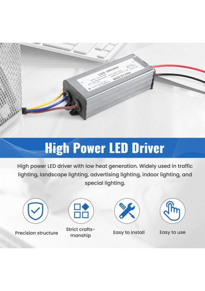 50W LED Sürücü Güç Kaynağı Adaptörü + 50W LED Çip Ampul Enerji Tasarrufu (Yurt Dışından) fırsatları