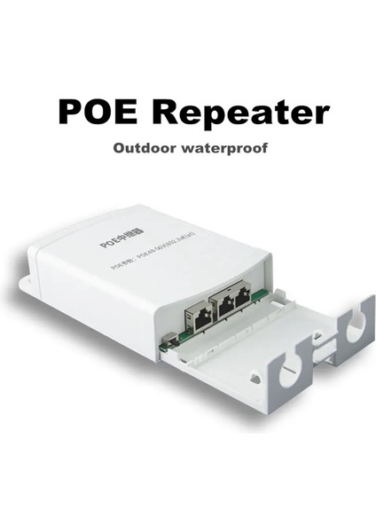 In 2 Out Port Poe Tekrarlayıcı Ağ Genişletici 100MBPS IEEE802.3AF/AT (Yurt Dışından)