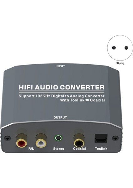 Dijitalden Analoga Ses Dönüştürücü 192KHZ Ses Kod Çözücü Ab Fişi (Yurt Dışından) fiyatları