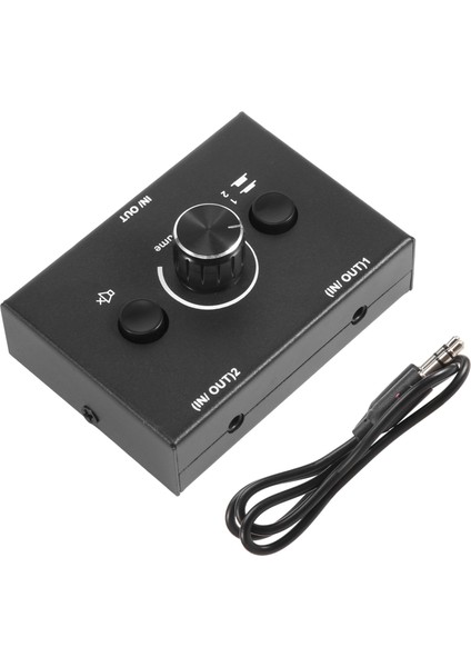 3.5mm 2 Giriş 1 Çıkış/1 Giriş 2 Çıkış Ses Ayırıcı Anahtarı (Yurt Dışından) fiyatları