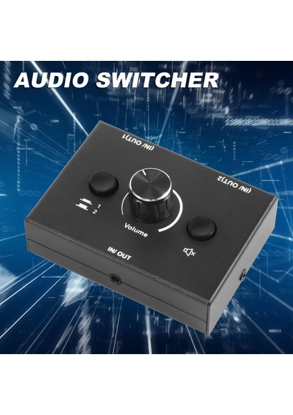 3.5mm 2 Giriş 1 Çıkış/1 Giriş 2 Çıkış Ses Ayırıcı Anahtarı (Yurt Dışından) fırsatları