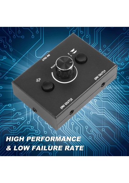 3.5mm 2 Giriş 1 Çıkış/1 Giriş 2 Çıkış Ses Ayırıcı Anahtarı (Yurt Dışından) indirimleri