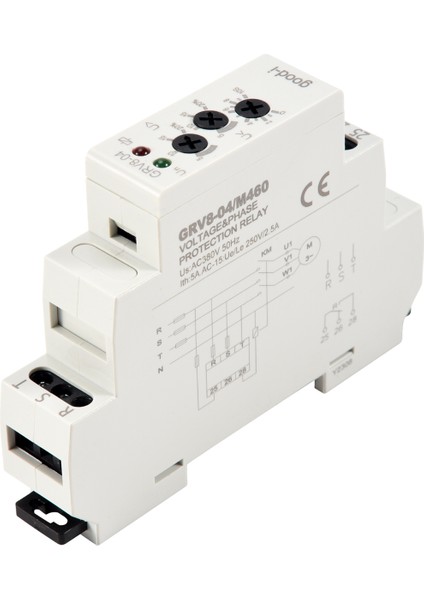 Grv8-04 M460 3-Fazlı Gerilim Izleme Rölesi Faz Kontrol Rölesi (Yurt Dışından)
