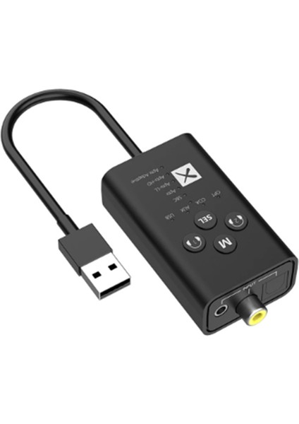 USB Düşük Gecikmeli Bluetooth 5.2 Verici Ses Aptx Kablosuz Stereo (Yurt Dışından)