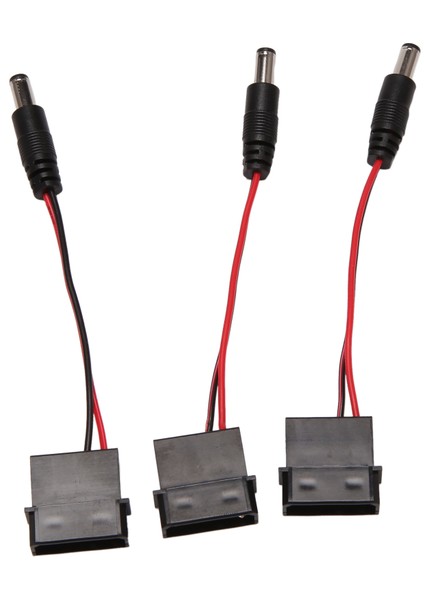 Adet Büyük 4p'den Dc 5521 Şasi LED Işıkları 12V Güç Kablosu Siyah+Kırmızı (Yurt Dışından) modelleri
