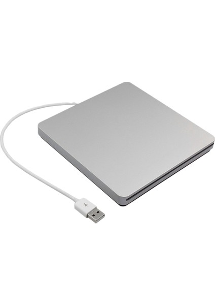Harici DVD Sürücü USB 2.0 Dizüstü Mac Macbook Windows 7/8 Gümüş (Yurt Dışından)
