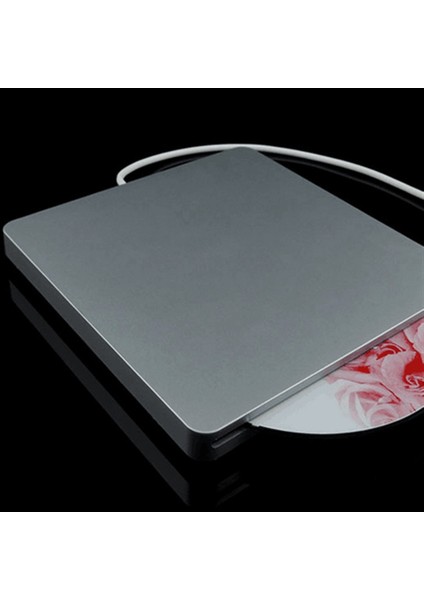 Harici DVD Sürücü USB 2.0 Dizüstü Mac Macbook Windows 7/8 Gümüş (Yurt Dışından) modelleri