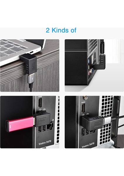 USB 3.0 90 Derece Genişletici Adaptör USB Aygıtları Için, 6'lı Paket (Yurt Dışından) indirimleri