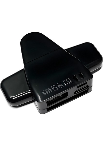 Kart Okuyucu Çok Fonksiyonlu Evrensel Telefon Bilgisayar Adaptörü Siyah (Yurt Dışından)