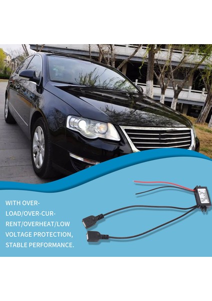 Dc Dönüştürücü 12V Ila 5V 3A Çift 2 USB (Yurt Dışından)