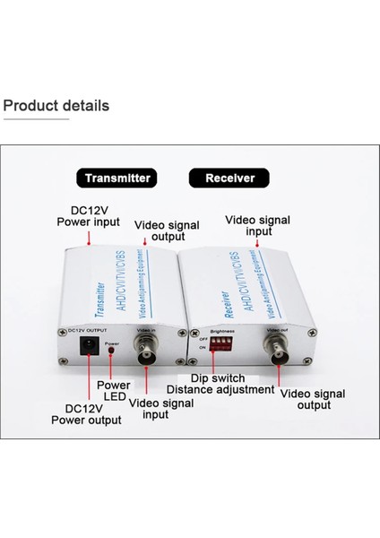 Koaksiyel Hd Video Anti-Jamming Cihazı Ahd/tvı Kamera Sinyal Amplifikatörü (Yurt Dışından) fiyatları