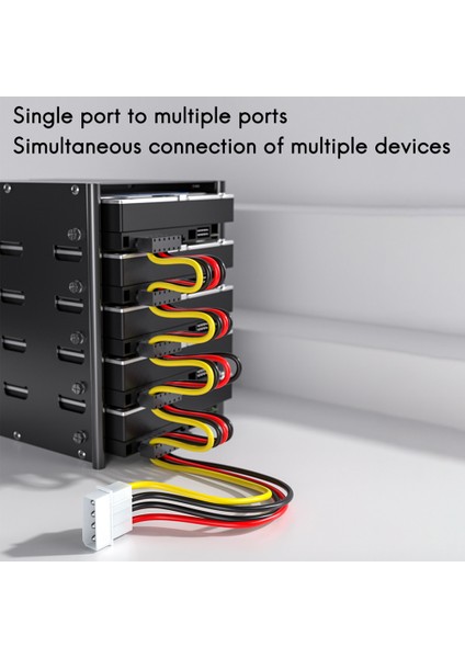 One-Point-Five Sabit Sürücü Optik Sürücü Evrensel Sata Güç Kablosu (Yurt Dışından)