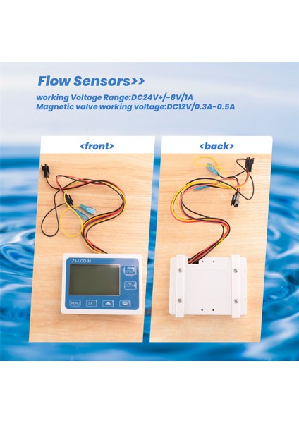 Akış Sensörü Akış Ölçer LCD Ekran Zj-Lcd-M Akış Sensörü Akışı Için Kontrol (Yurt Dışından)