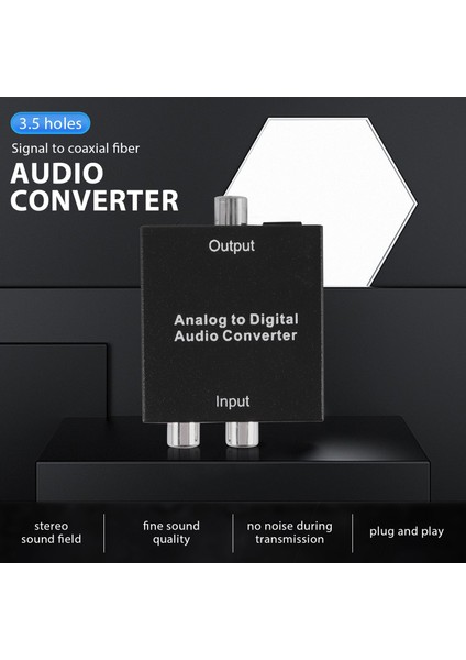 R/l Rca 3.5mm Aux - Dijital Koaksiyel Toslink Optik Ses Adaptörü (Yurt Dışından) fırsatları
