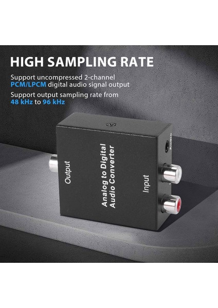 R/l Rca 3.5mm Aux - Dijital Koaksiyel Toslink Optik Ses Adaptörü (Yurt Dışından) indirimleri