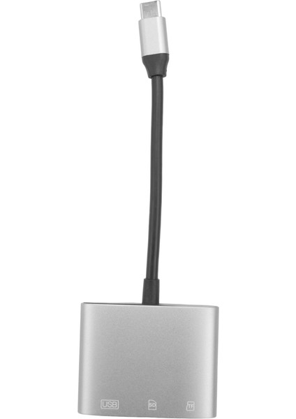 Usb-C Çok Fonksiyonlu Kart Okuyucu Sd Kart Yüksek Hızlı Kart Okuyucu (Yurt Dışından)
